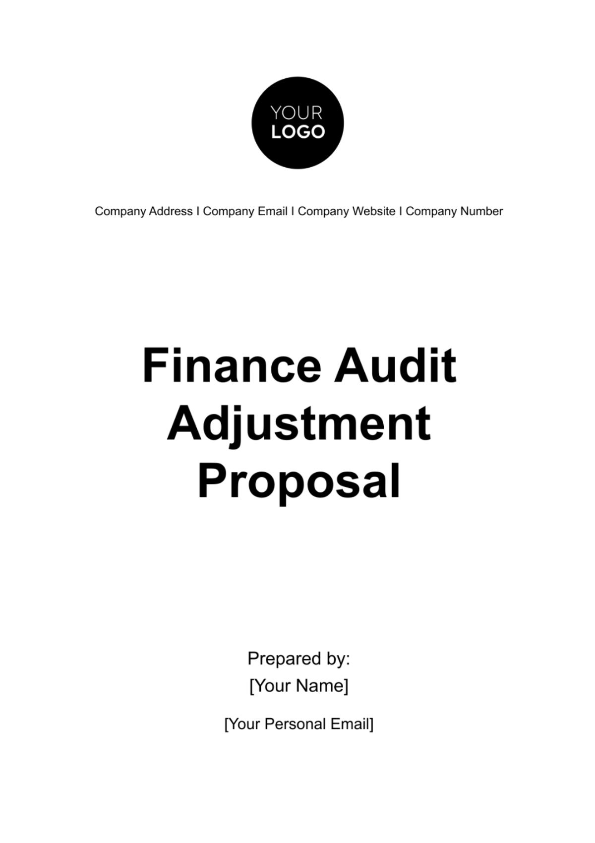 Free Finance Audit Adjustment Proposal Template to Edit Online Free Finance Audit Adjustment Proposal Template to Edit Online