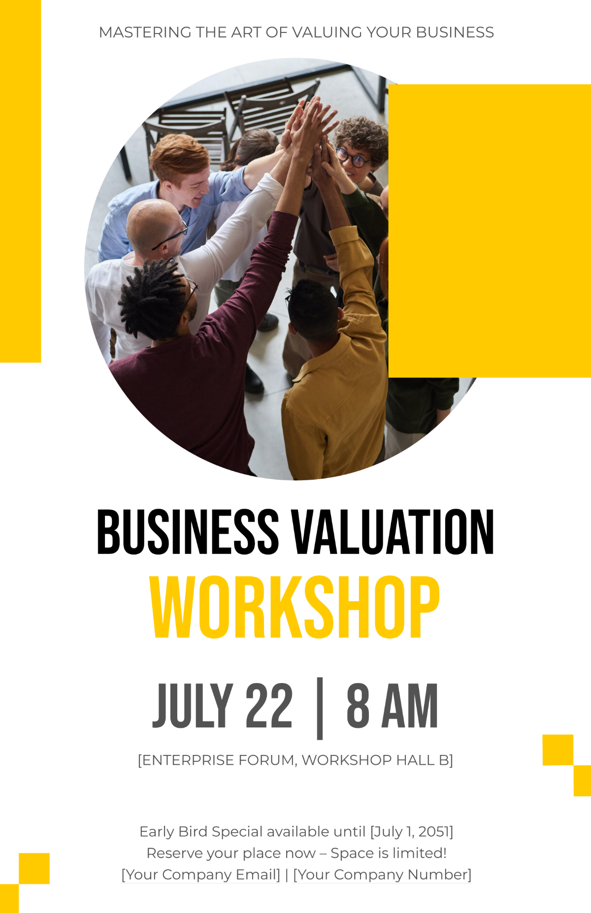 Free Business Valuation Workshop Poster Template to Edit Online Free Business Valuation Workshop Poster Template to Edit Online