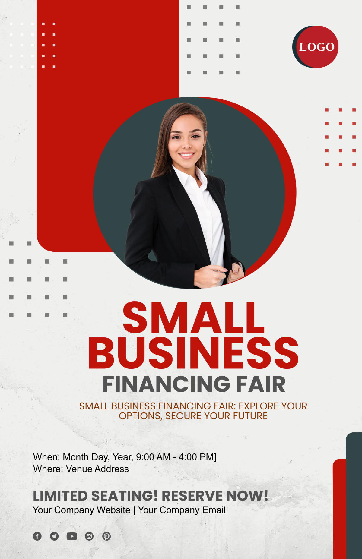 Free Small Business Financing Fair Poster Template to Edit Online Free Small Business Financing Fair Poster Template to Edit Online