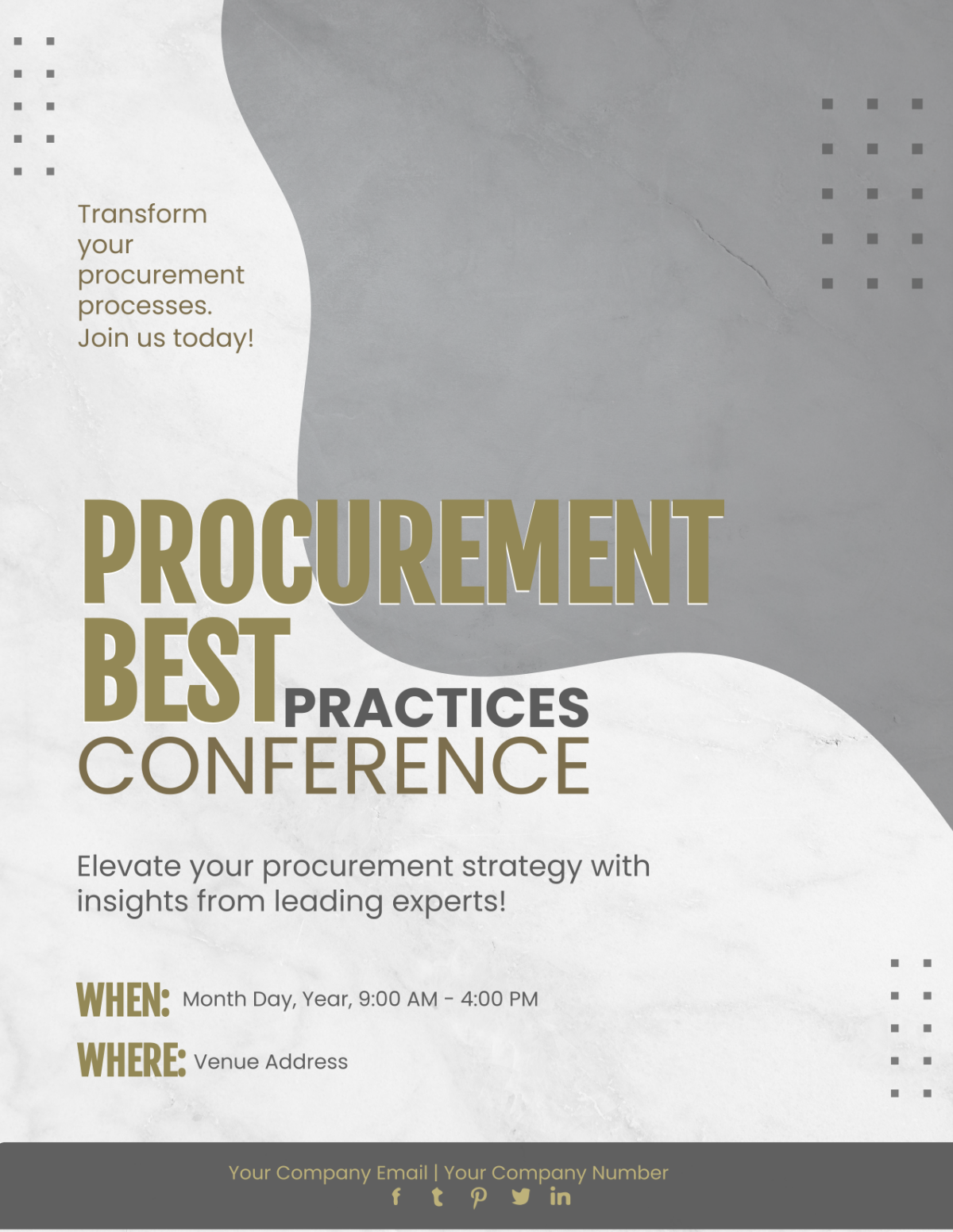 Free Procurement Best Practices Conference Flyer Template to Edit Online Free Procurement Best Practices Conference Flyer Template to Edit Online