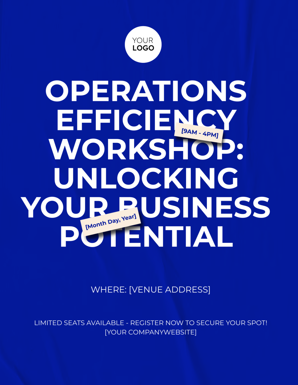 Free Operations Efficiency Workshop Flyer Template to Edit Online Free Operations Efficiency Workshop Flyer Template to Edit Online