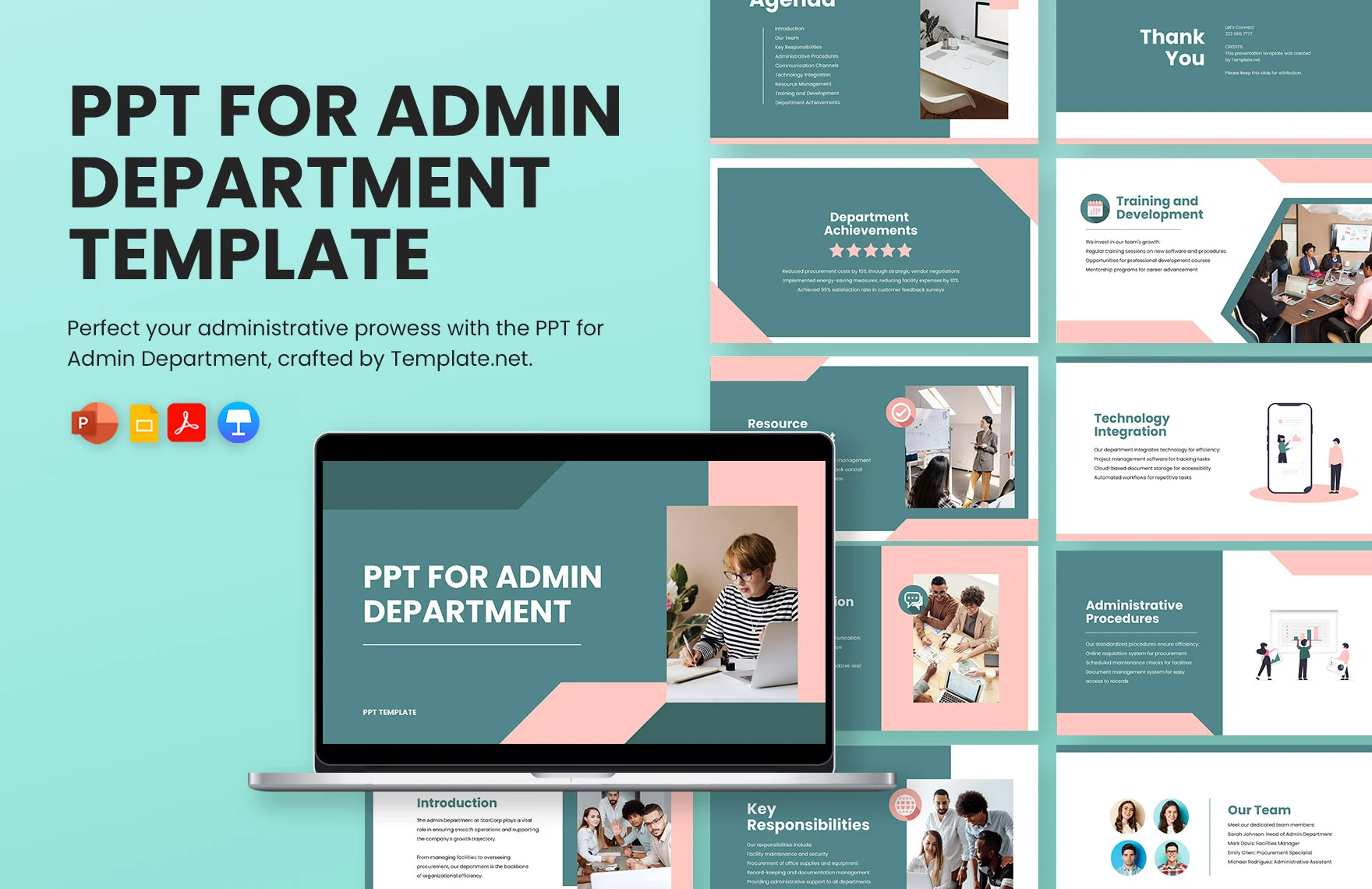 PPT for Admin Department Template PPT for Admin Department Template