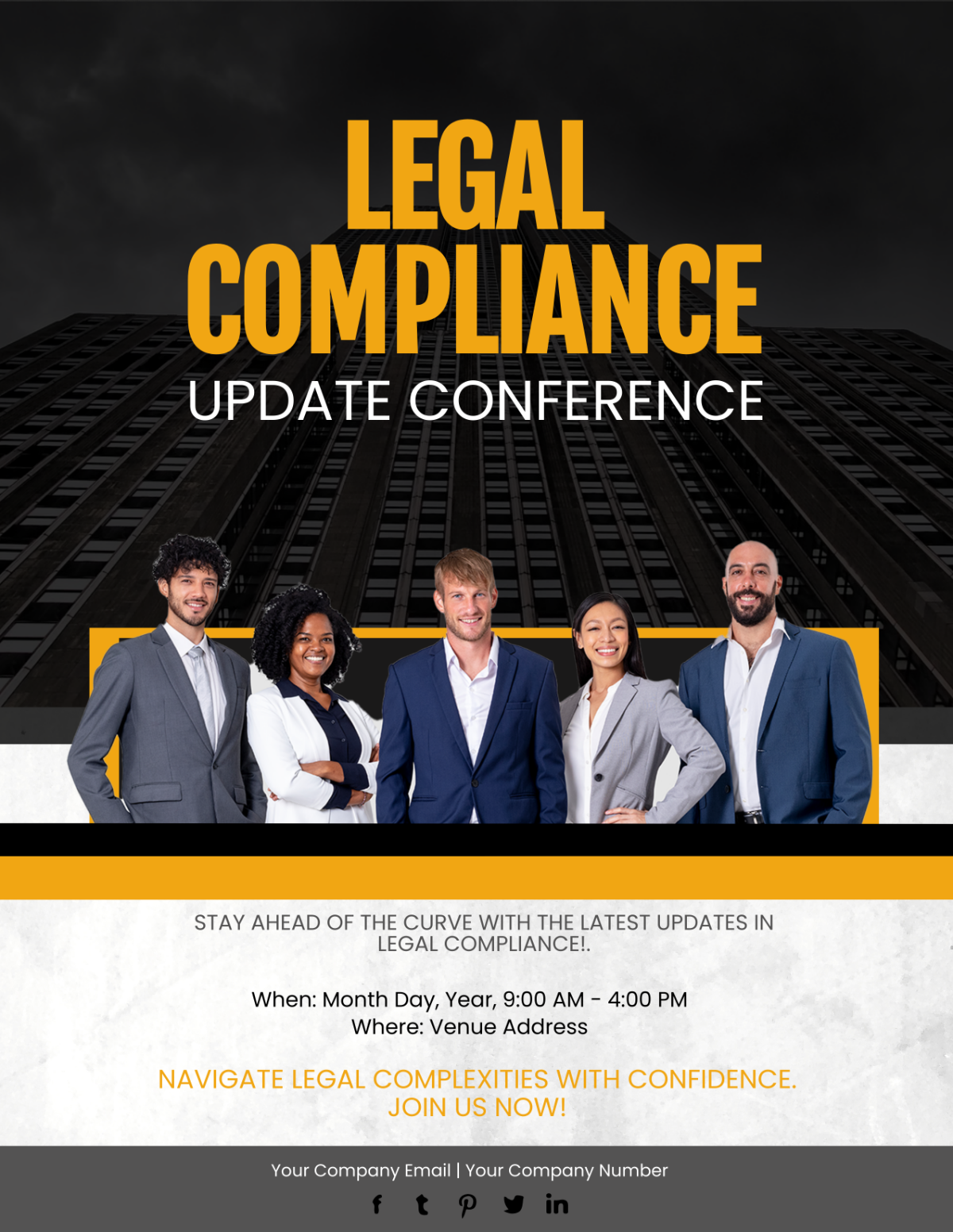 Free Legal Compliance Update Conference Flyer Template to Edit Online Free Legal Compliance Update Conference Flyer Template to Edit Online