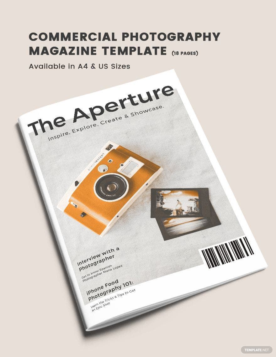 Commercial Photography Magazine Template in InDesign, Publisher, Word, Pages - Download | Template.net Commercial Photography Magazine Template in InDesign, Publisher, Word, Pages - Download | Template.net