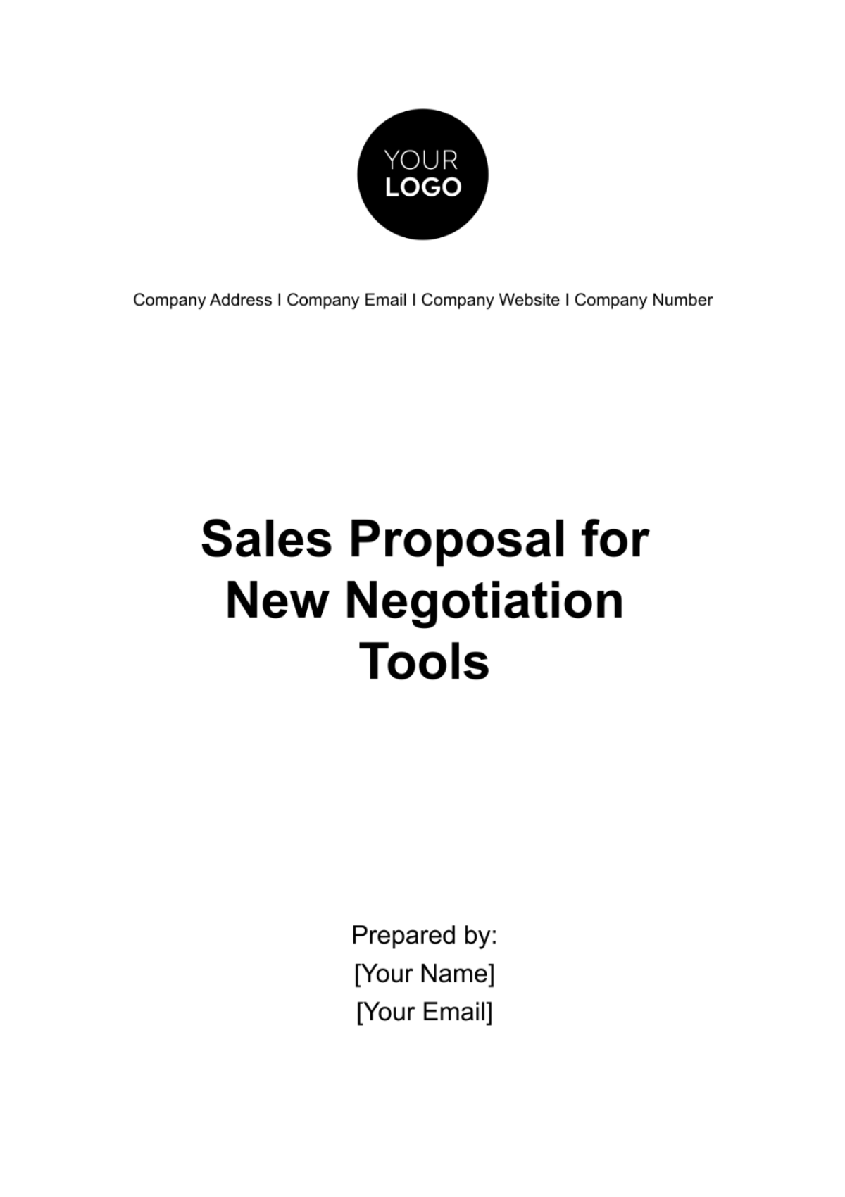 Free Sales Proposal for New Negotiation Tools Template to Edit Online Free Sales Proposal for New Negotiation Tools Template to Edit Online