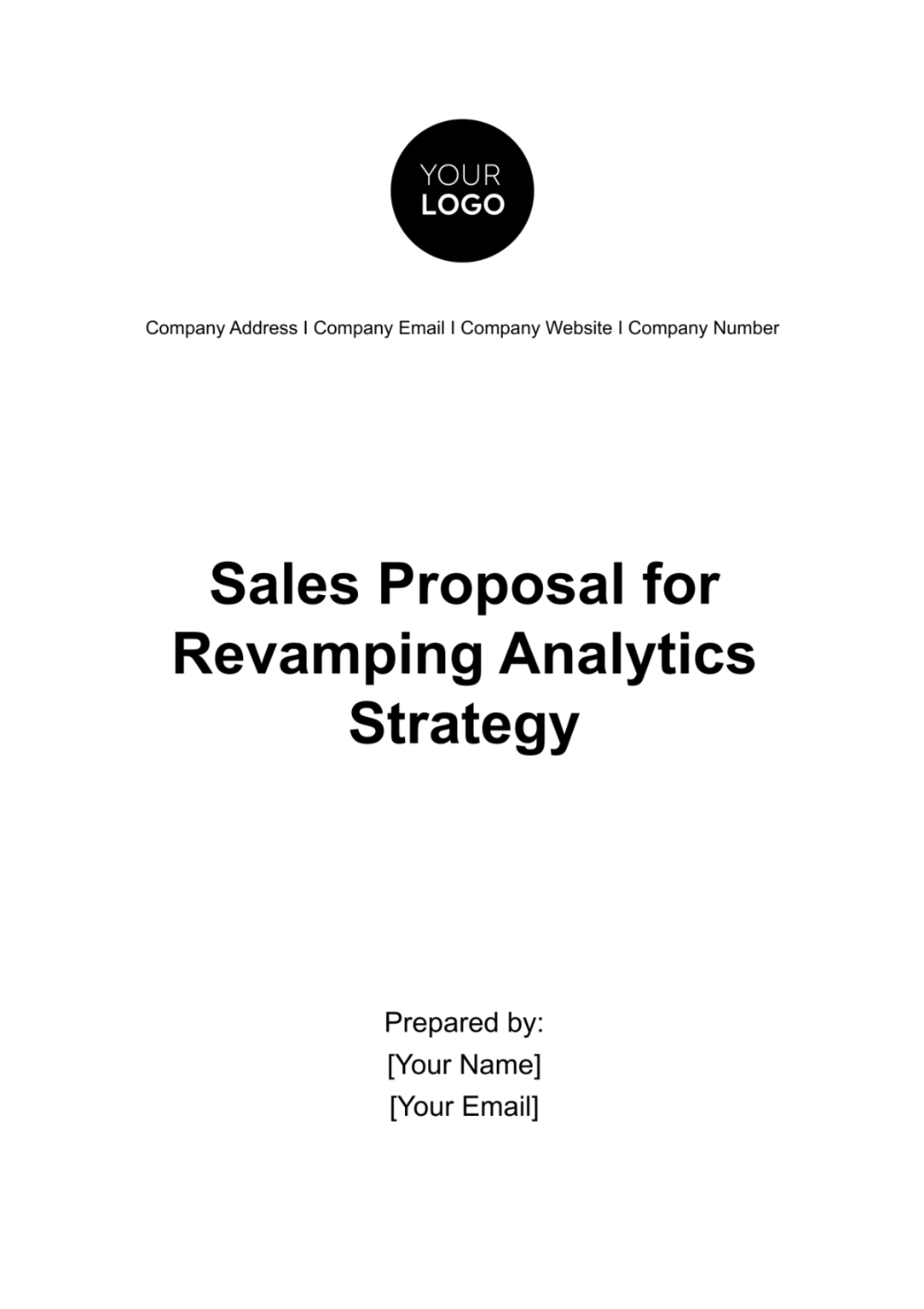 Free Sales Proposal for Revamping Analytics Strategy Template to Edit Online Free Sales Proposal for Revamping Analytics Strategy Template to Edit Online