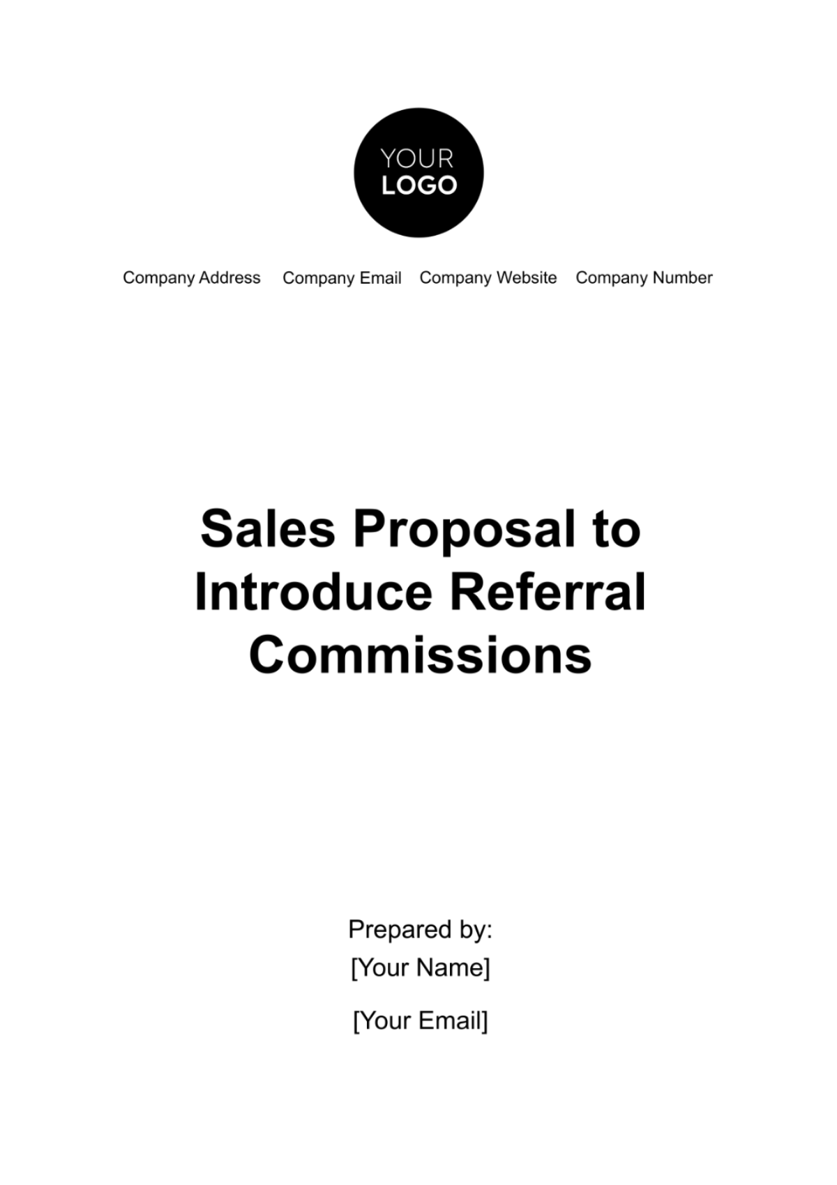 Free Sales Proposal to Introduce Referral Commissions Template to Edit Online Free Sales Proposal to Introduce Referral Commissions Template to Edit Online