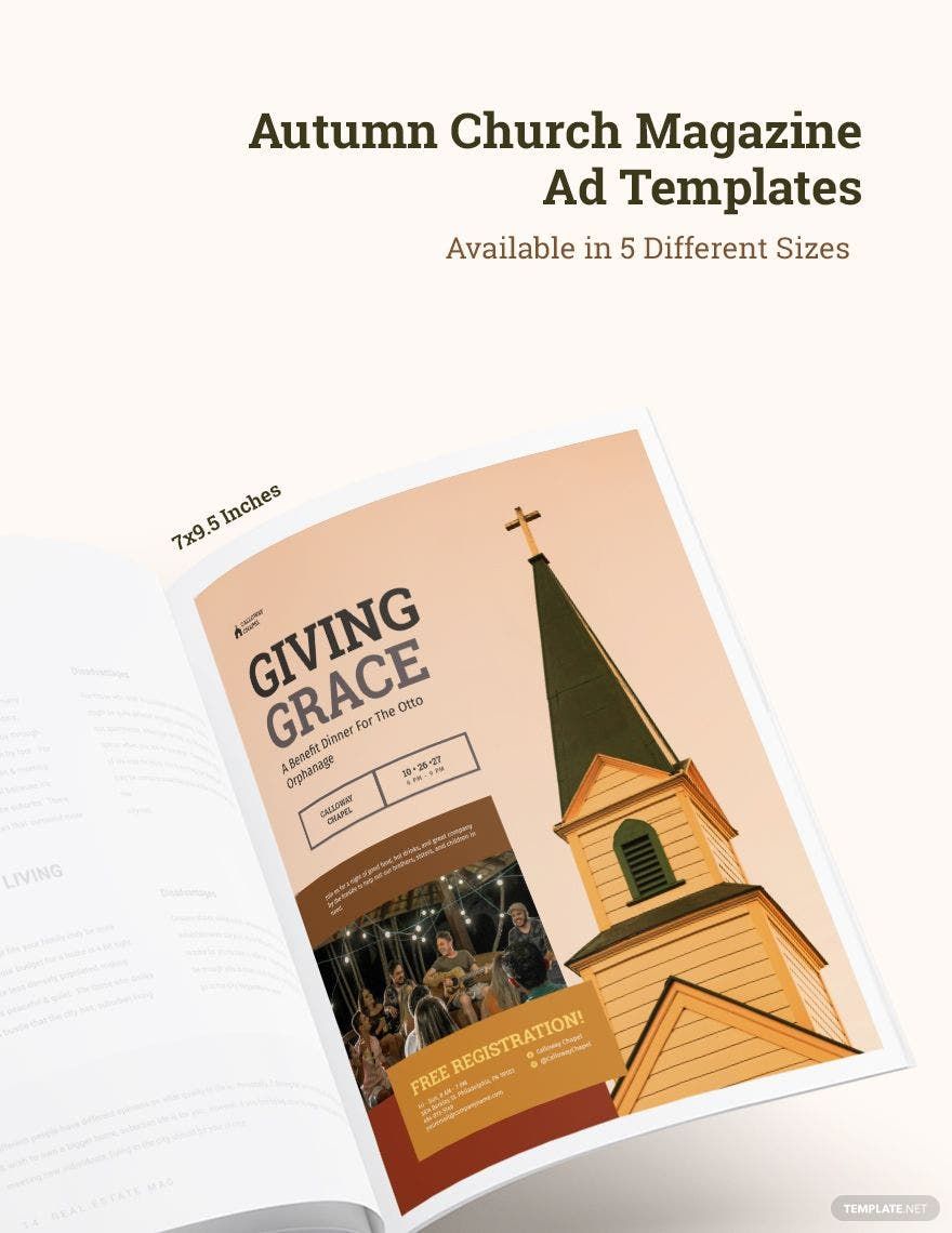 Autumn Church Magazine Ads Template in PSD, InDesign - Download | Template.net Autumn Church Magazine Ads Template in PSD, InDesign - Download | Template.net