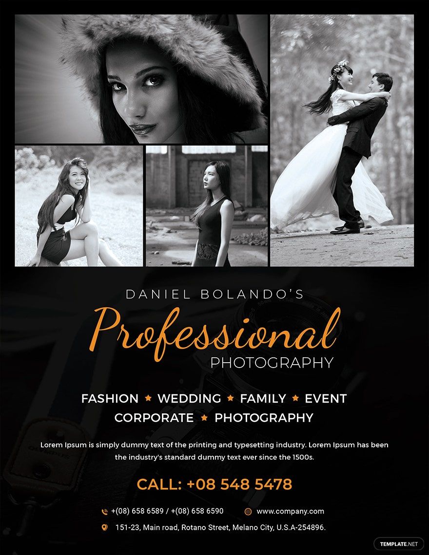Commercial Photography Flyer Template in Word, Illustrator, Publisher, Pages, PSD, Google Docs - Download | Template.net Commercial Photography Flyer Template in Word, Illustrator, Publisher, Pages, PSD, Google Docs - Download | Template.net