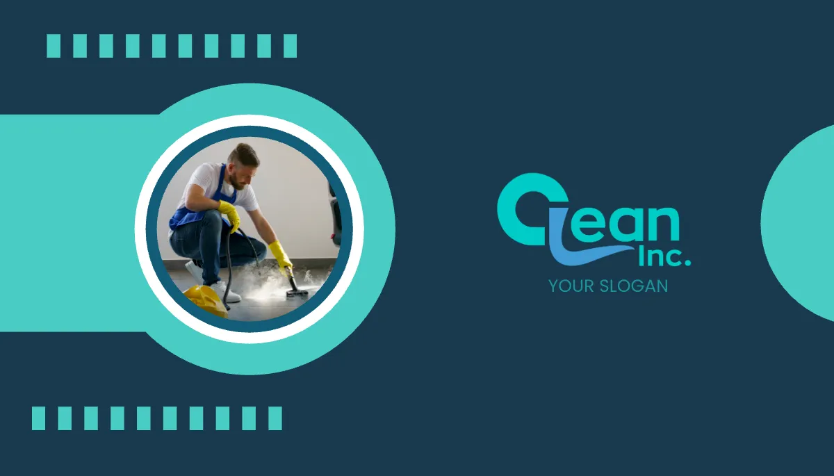 Restaurant and Kitchen Cleaner Business Card Template