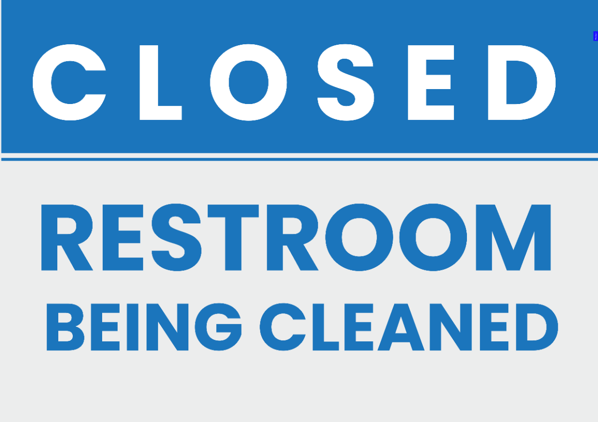 Free Restroom Cleaning Signage Template to Edit Online Free Restroom Cleaning Signage Template to Edit Online