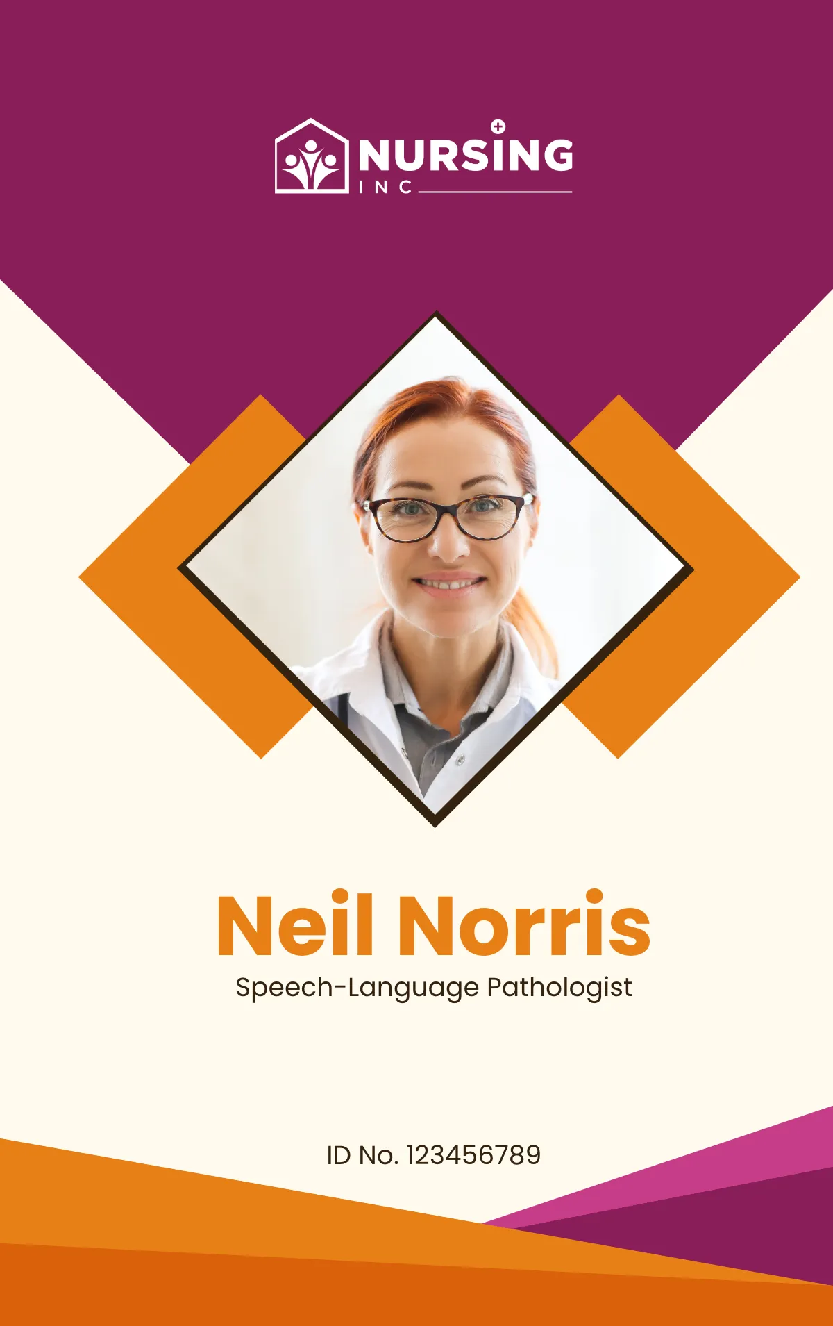Free Speech-Language Pathologist ID Card Template to Edit Online Free Speech-Language Pathologist ID Card Template to Edit Online