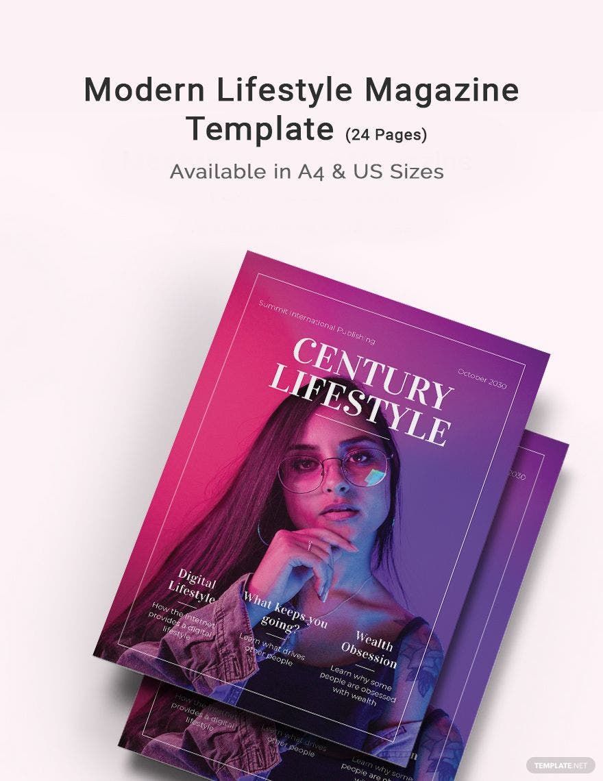 Modern Lifestyle Magazine Template in InDesign, Word, Publisher, Pages - Download | Template.net Modern Lifestyle Magazine Template in InDesign, Word, Publisher, Pages - Download | Template.net