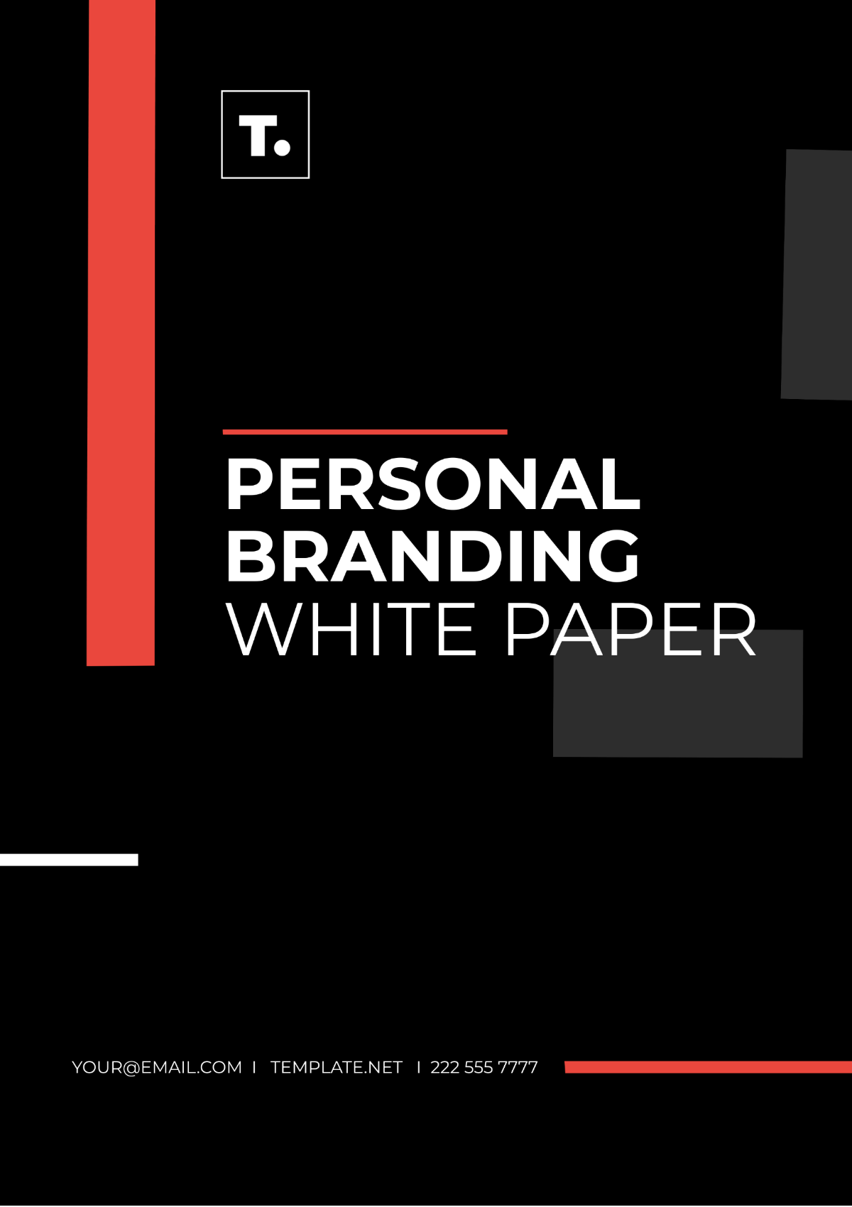Free Personal Branding White Paper Template to Edit Online Free Personal Branding White Paper Template to Edit Online