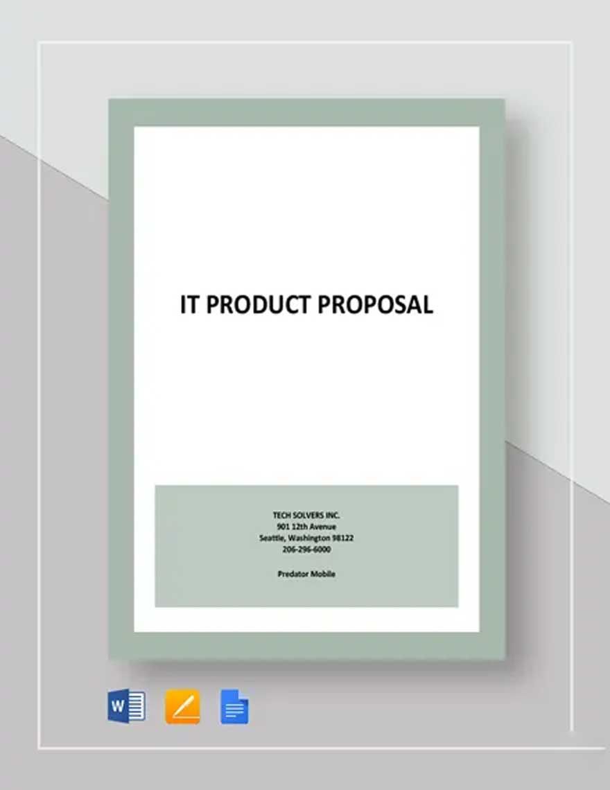 IT Product Proposal Template in Word, Pages, Google Docs - Download | Template.net IT Product Proposal Template in Word, Pages, Google Docs - Download | Template.net