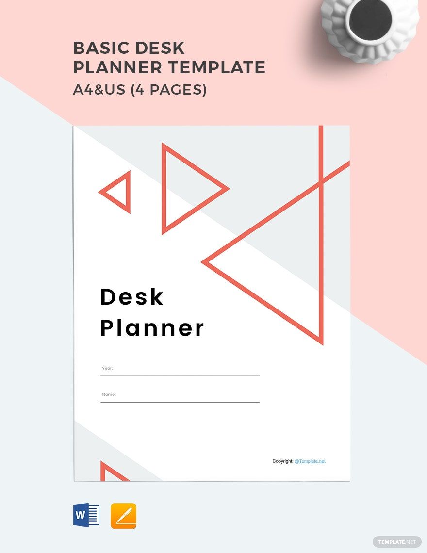 Basic Desk Planner Template in Word, Google Docs, PDF, Apple Pages Basic Desk Planner Template in Word, Google Docs, PDF, Apple Pages