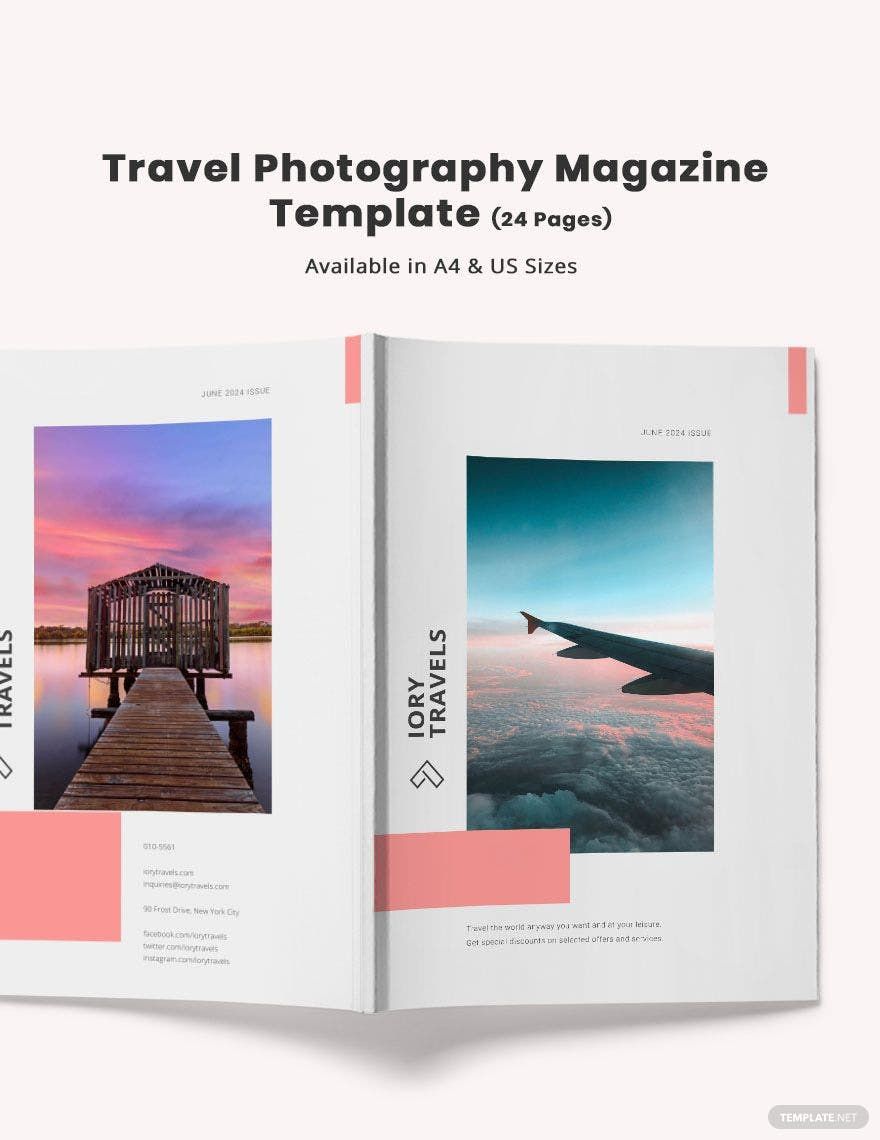 Travel Photography Magazine Template in InDesign, Word, Publisher, Pages - Download | Template.net Travel Photography Magazine Template in InDesign, Word, Publisher, Pages - Download | Template.net