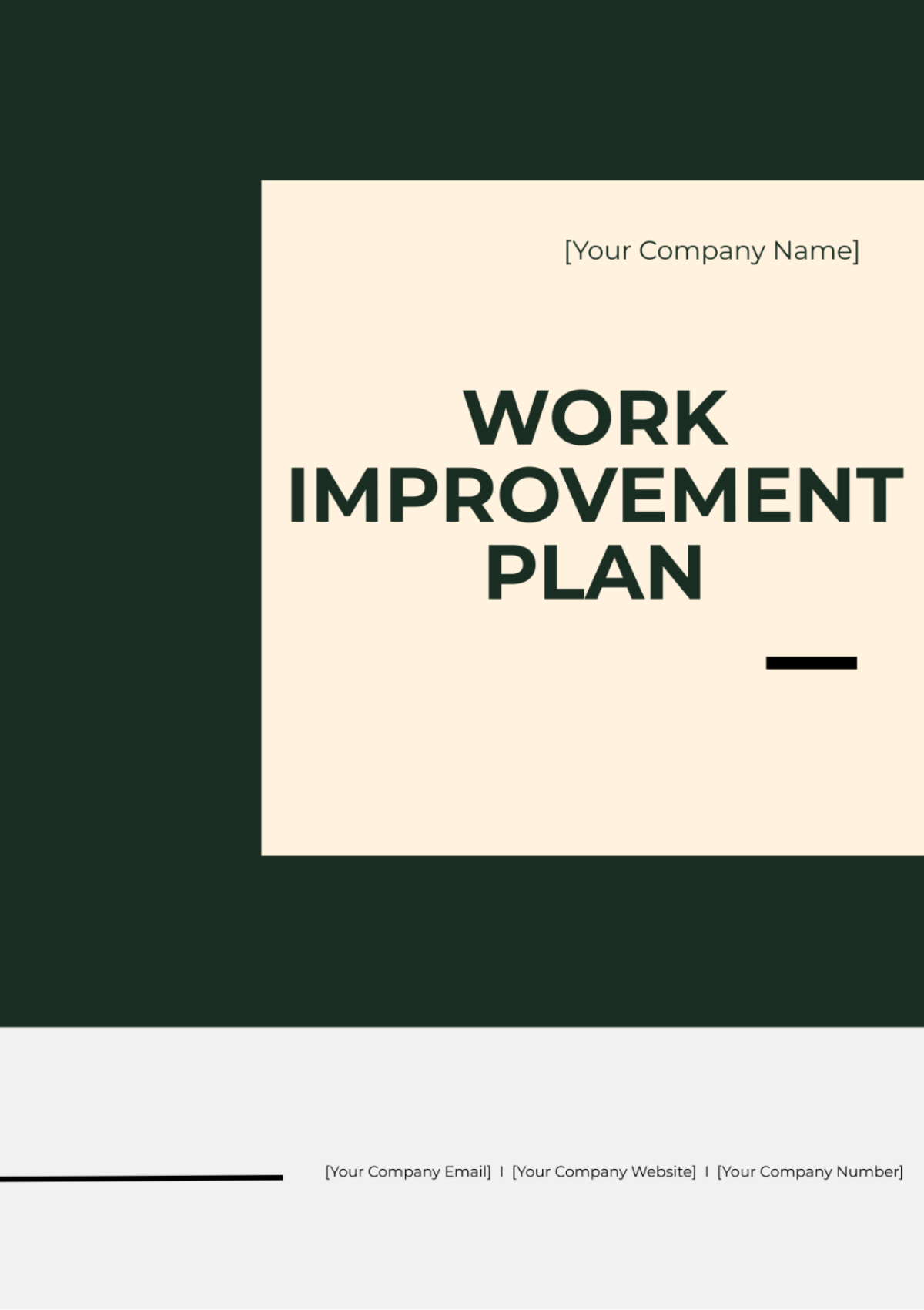 Free Work Improvement Plan Template to Edit Online Free Work Improvement Plan Template to Edit Online