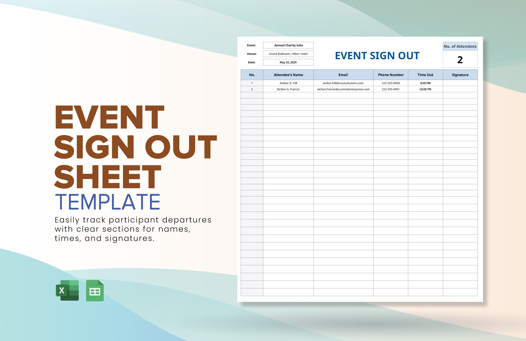 Event Sign Out Sheet Template Event Sign Out Sheet Template