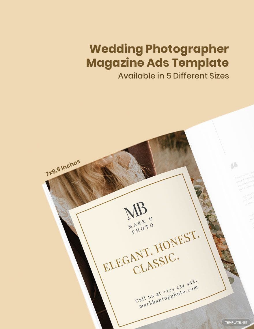 Wedding Photographer Magazine Ads Template in InDesign, PSD - Download | Template.net Wedding Photographer Magazine Ads Template in InDesign, PSD - Download | Template.net