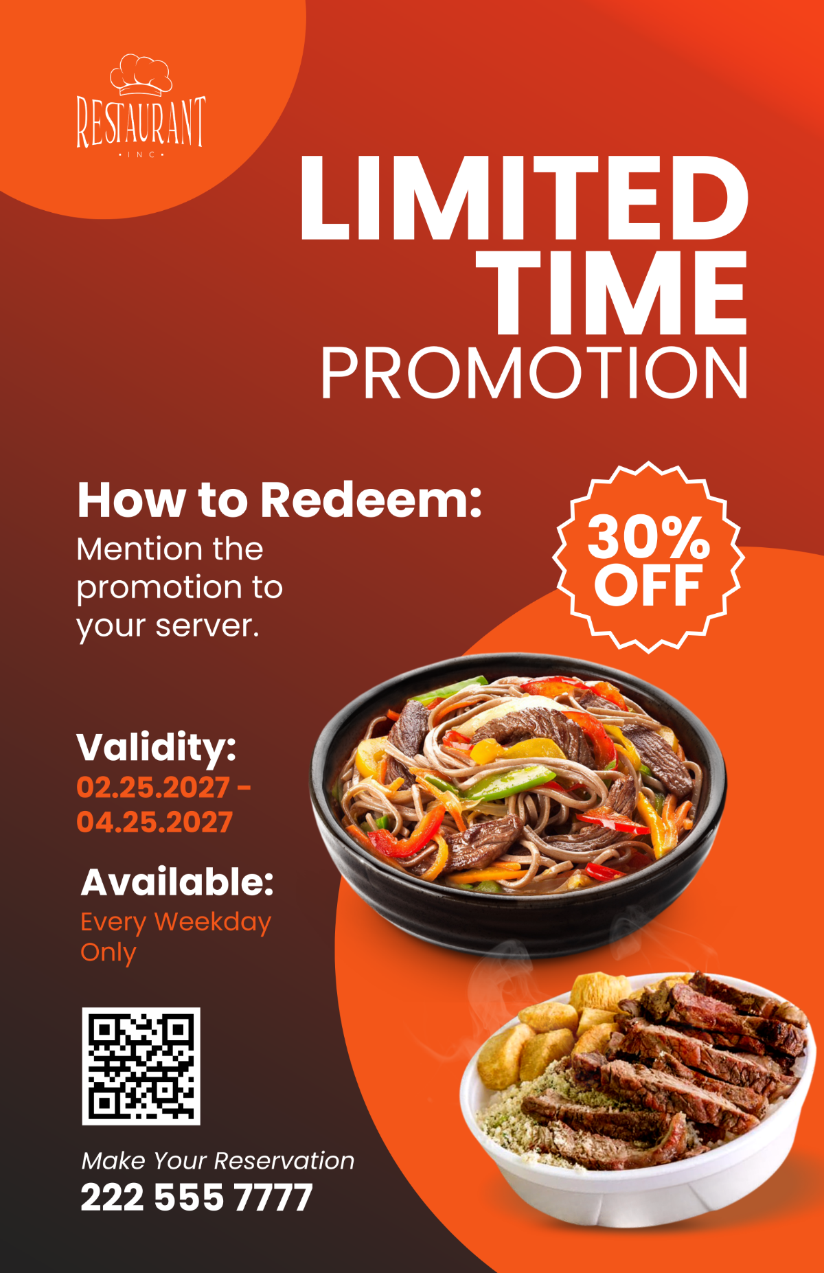 Free Restaurant Promotional Poster Template to Edit Online Free Restaurant Promotional Poster Template to Edit Online