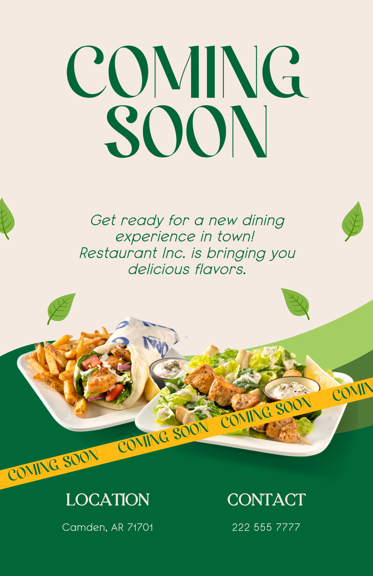 Free Restaurant Coming Soon Poster Template to Edit Online Free Restaurant Coming Soon Poster Template to Edit Online