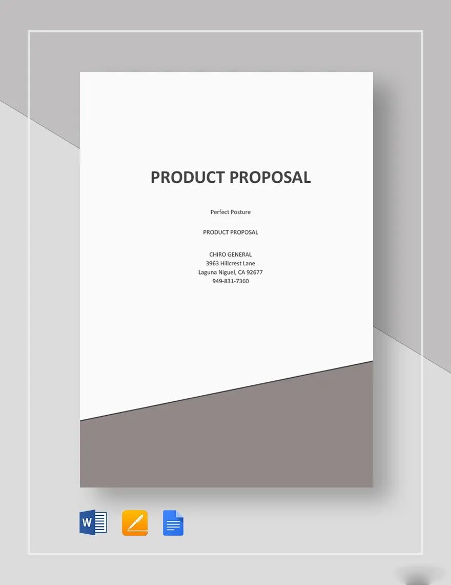 Sample Product Proposal Template in Word, Pages, Google Docs - Download | Template.net Sample Product Proposal Template in Word, Pages, Google Docs - Download | Template.net