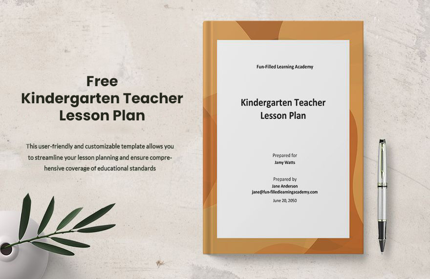 Kindergarten Teacher Lesson Plan Template in Word, PDF, Google Docs, Pages - Download | Template.net Kindergarten Teacher Lesson Plan Template in Word, PDF, Google Docs, Pages - Download | Template.net