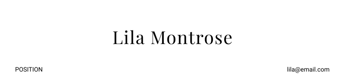 Free ATS Resume Header 10 Template to Edit Online Free ATS Resume Header 10 Template to Edit Online