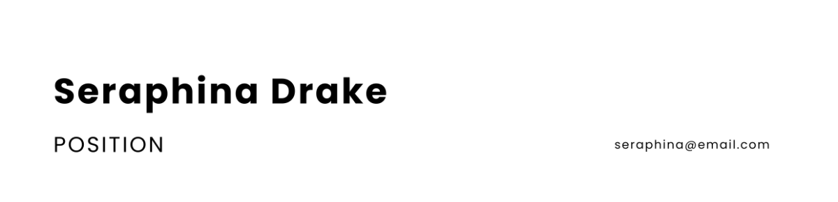 Free ATS Resume Header 2 Template to Edit Online Free ATS Resume Header 2 Template to Edit Online