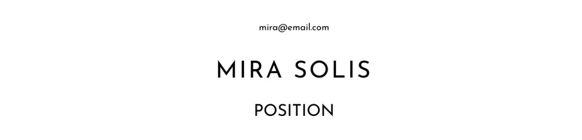 Free ATS Resume Header 4 Template to Edit Online Free ATS Resume Header 4 Template to Edit Online