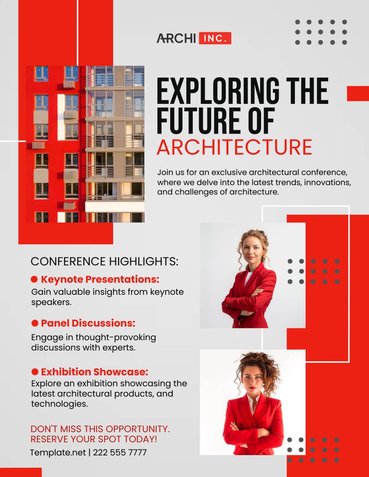 Free Architecture Conference Flyer Template to Edit Online Free Architecture Conference Flyer Template to Edit Online