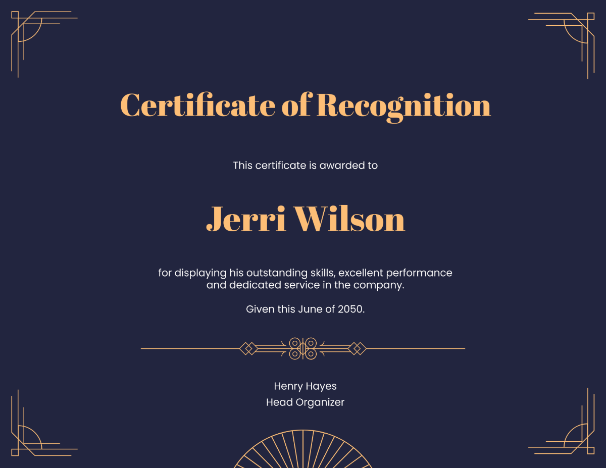 Free Art Deco Certificate Template to Edit Online Free Art Deco Certificate Template to Edit Online