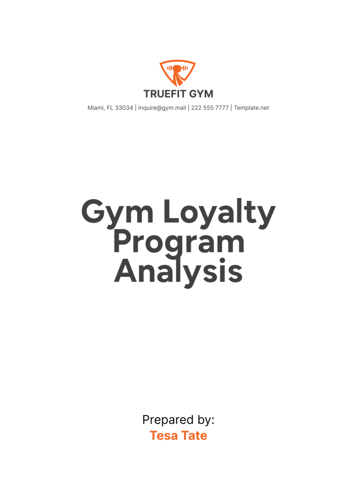 Free Gym Loyalty Program Analysis Template to Edit Online Free Gym Loyalty Program Analysis Template to Edit Online