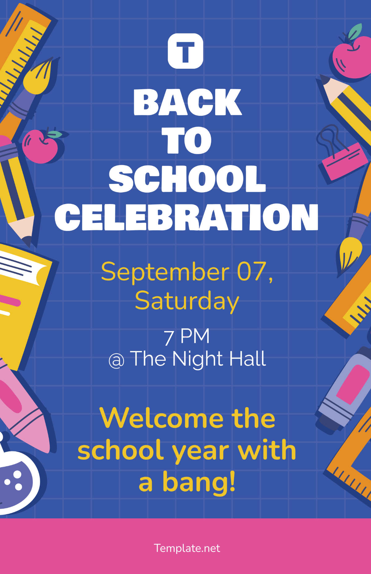 Free Back to School Event Poster Template to Edit Online Free Back to School Event Poster Template to Edit Online