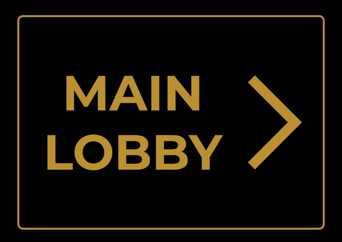 Hotel Lobby Signage Template
