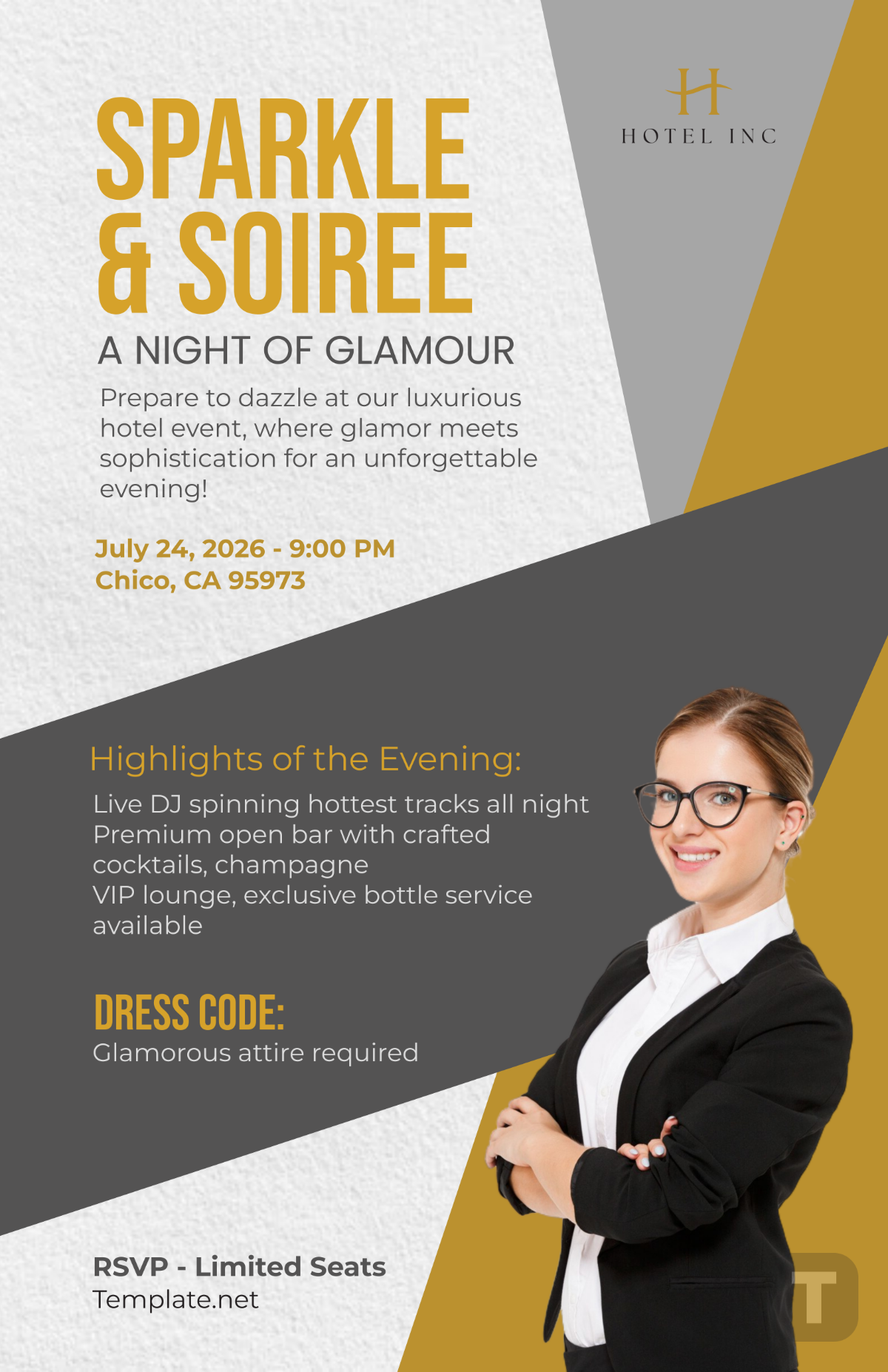 Hotel Event Poster Template