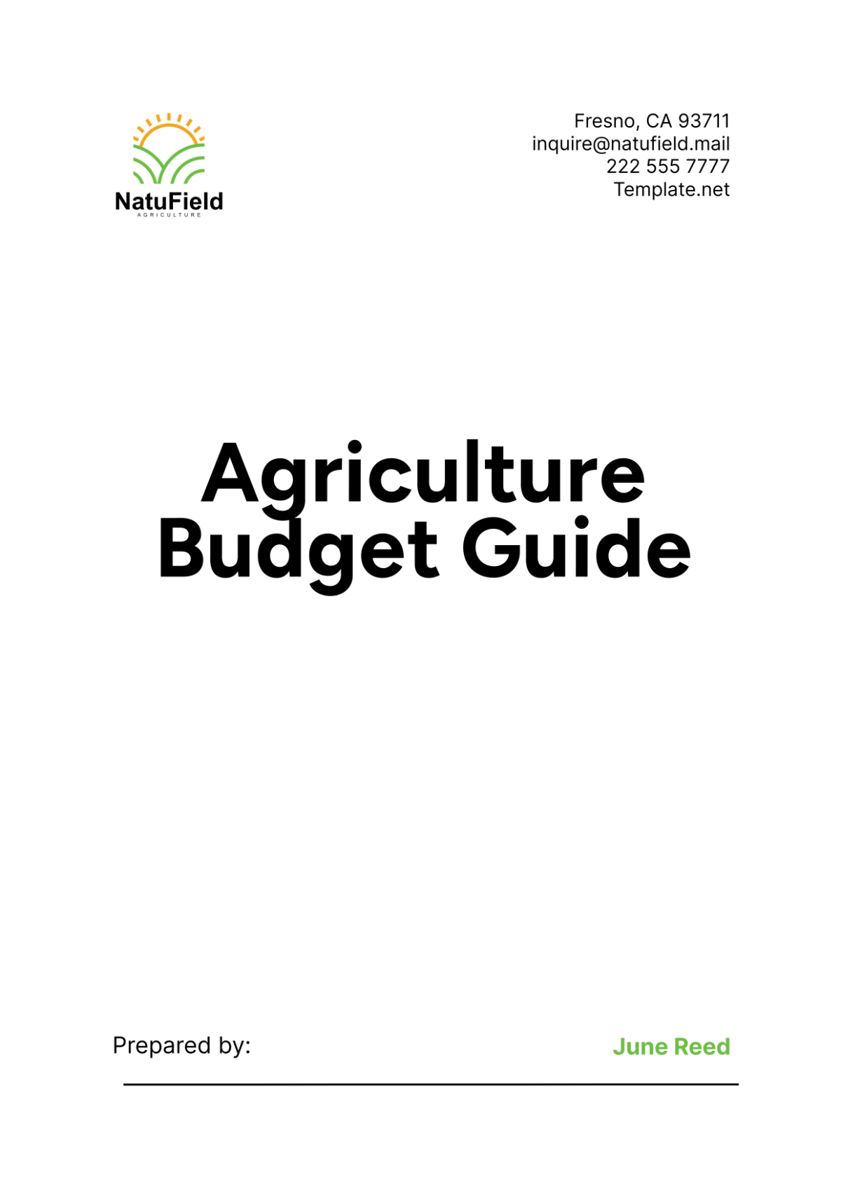 Free Agriculture Budget Guide Template to Edit Online Free Agriculture Budget Guide Template to Edit Online