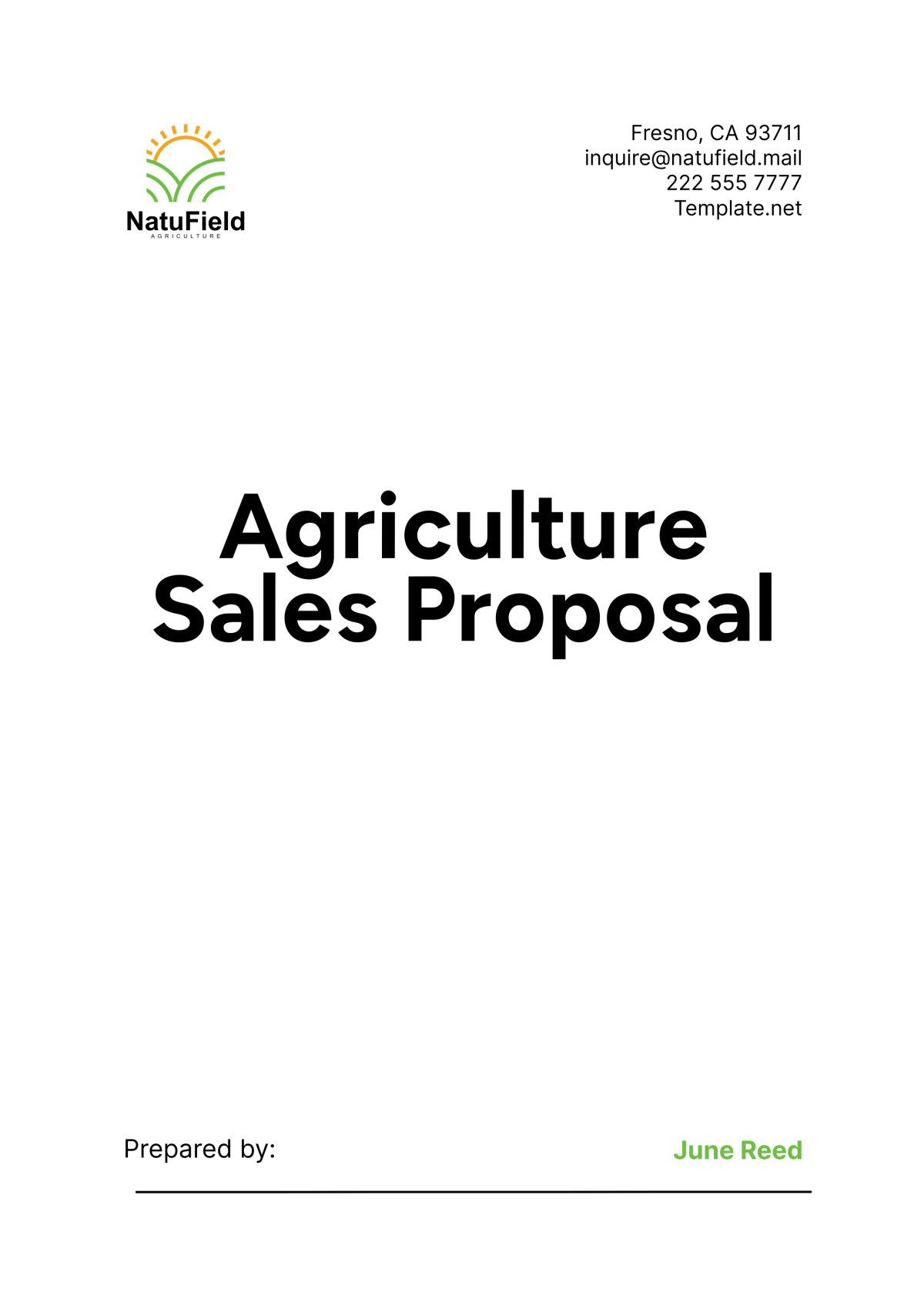 Free Agriculture Sales Proposal Template to Edit Online Free Agriculture Sales Proposal Template to Edit Online