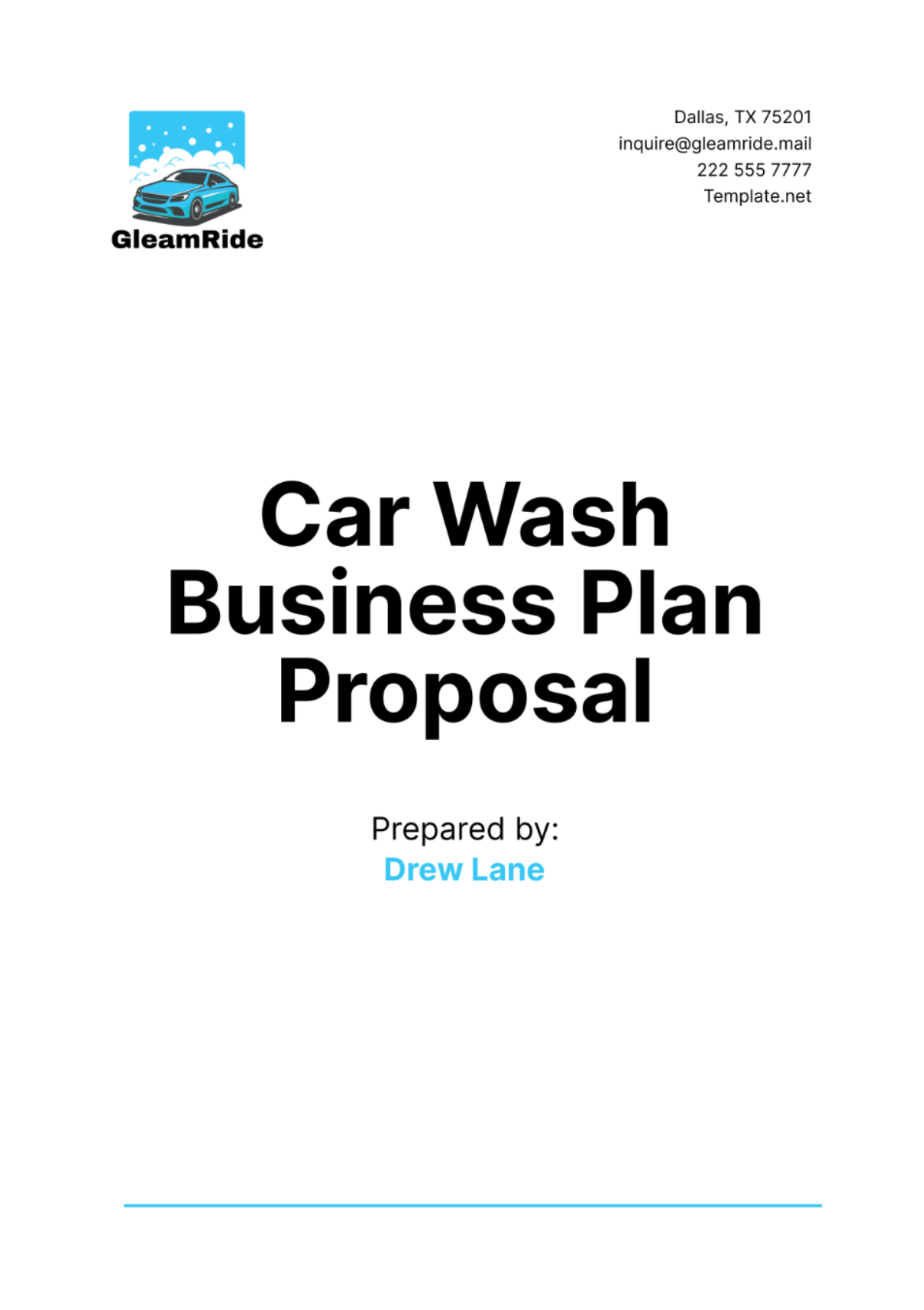 Free Car Wash Business Plan Proposal Template to Edit Online Free Car Wash Business Plan Proposal Template to Edit Online