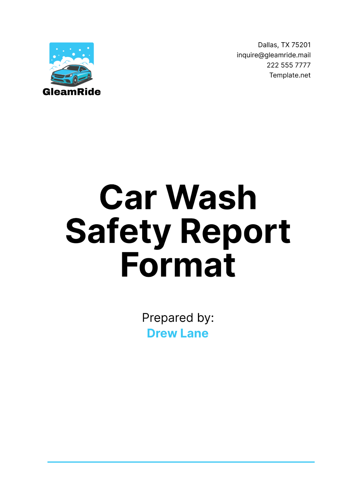 Free Car Wash Safety Report Format Template to Edit Online Free Car Wash Safety Report Format Template to Edit Online