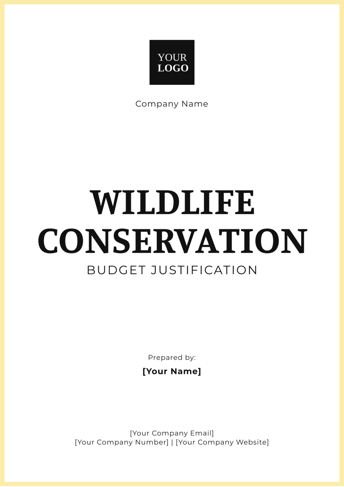 Free Wildlife Conservation Budget Justification Template to Edit Online Free Wildlife Conservation Budget Justification Template to Edit Online