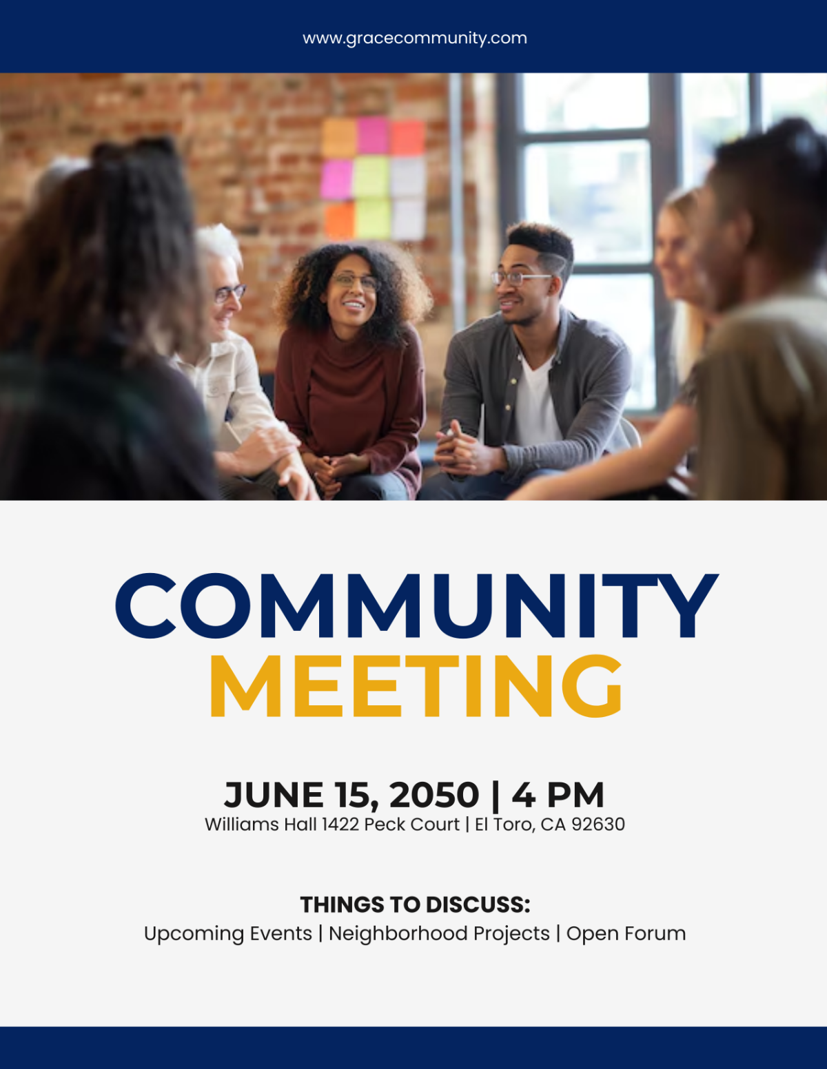 Free Community Meeting Flyer Template to Edit Online Free Community Meeting Flyer Template to Edit Online