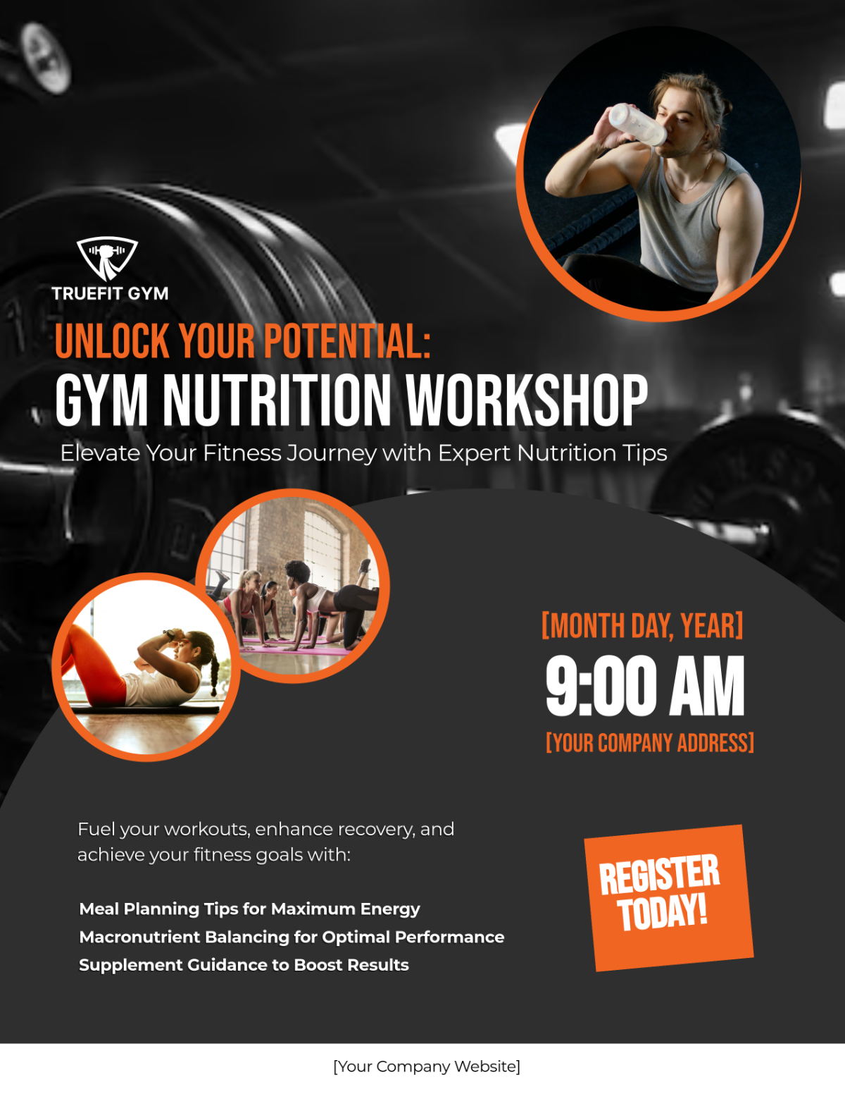Free Gym Nutrition Workshop Flyer Template to Edit Online Free Gym Nutrition Workshop Flyer Template to Edit Online