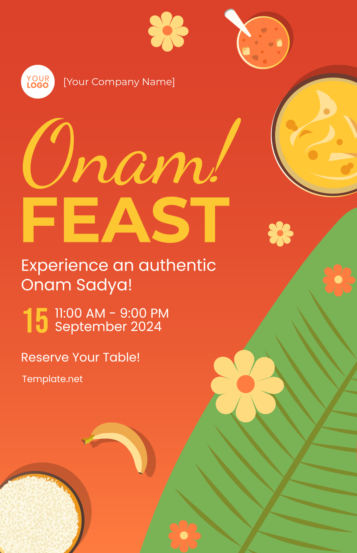 Free Onam Restaurant Poster Template to Edit Online Free Onam Restaurant Poster Template to Edit Online