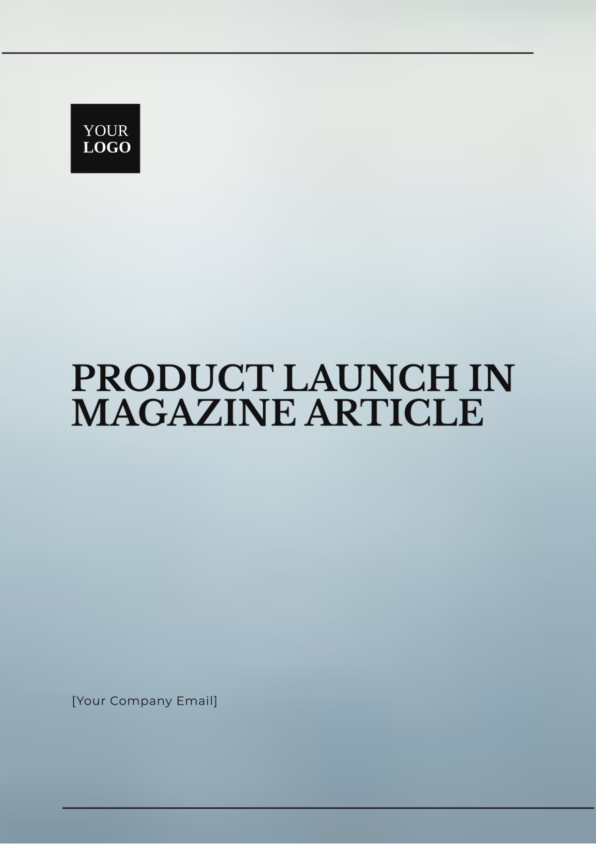 Free Product Launch in Magazine Article Template to Edit Online Free Product Launch in Magazine Article Template to Edit Online