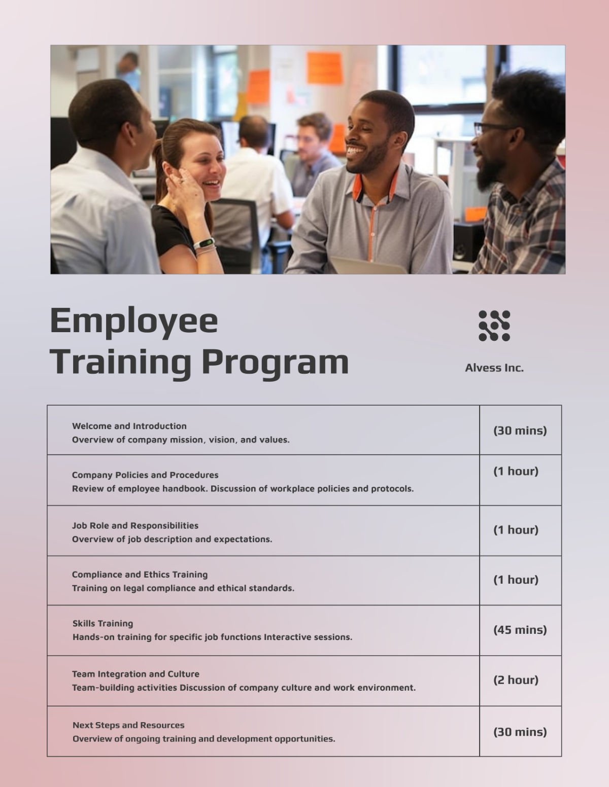 Free Training Program Template to Edit Online Free Training Program Template to Edit Online