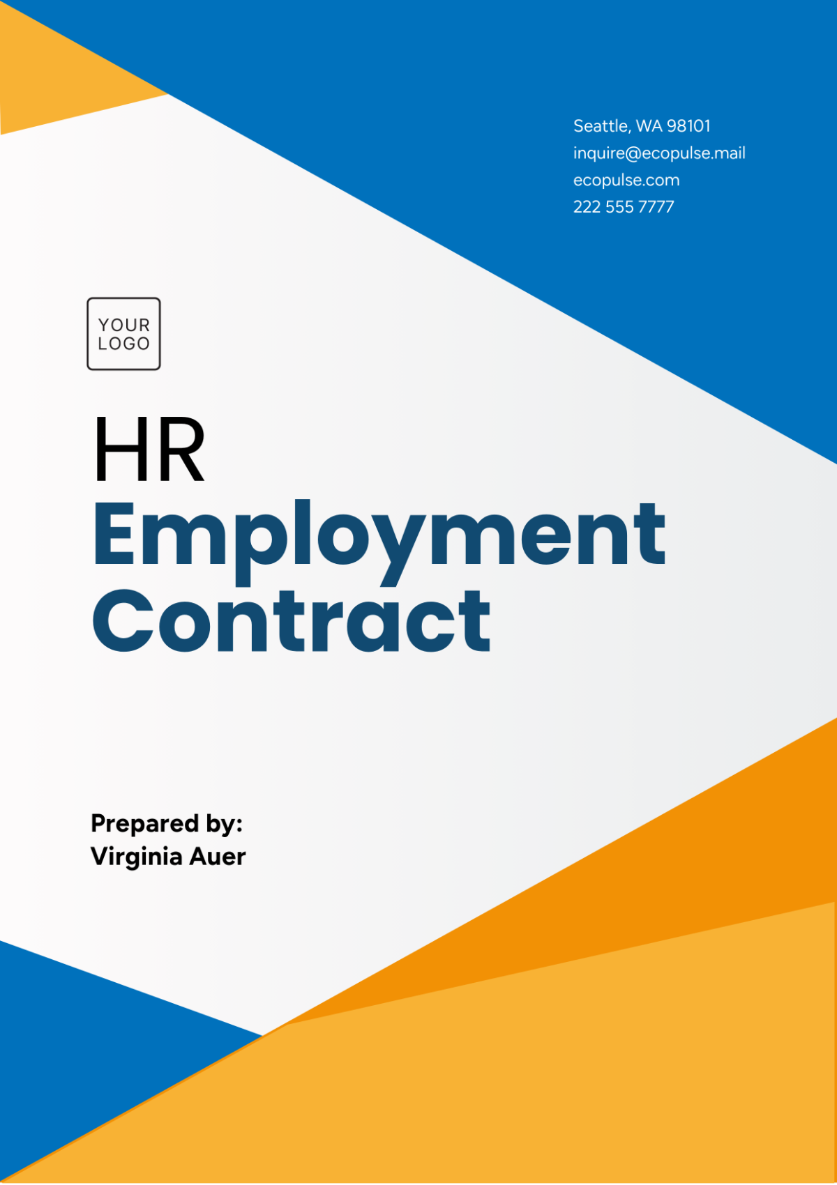 HR Employment Contract Template