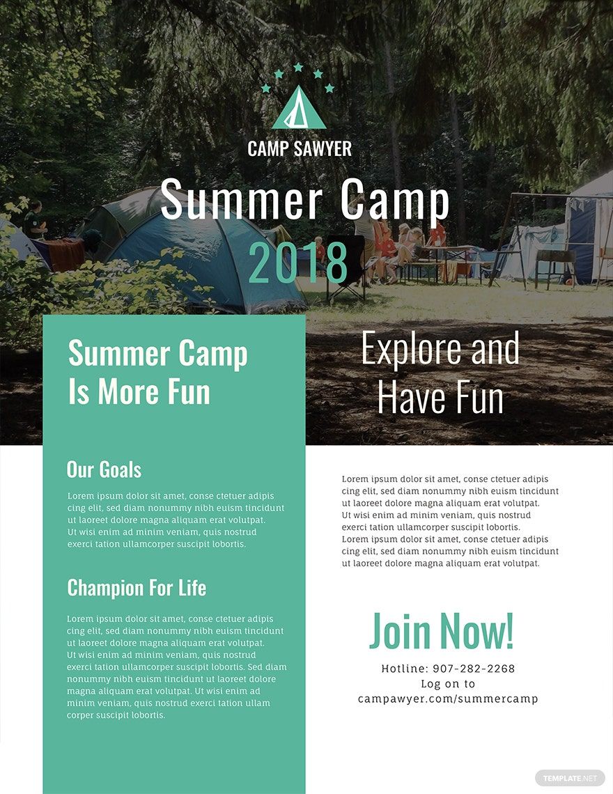 Summer Camp Pamphlet Template in Publisher, Illustrator, Pages, Photoshop, Word - Download | Template.net Summer Camp Pamphlet Template in Publisher, Illustrator, Pages, Photoshop, Word - Download | Template.net