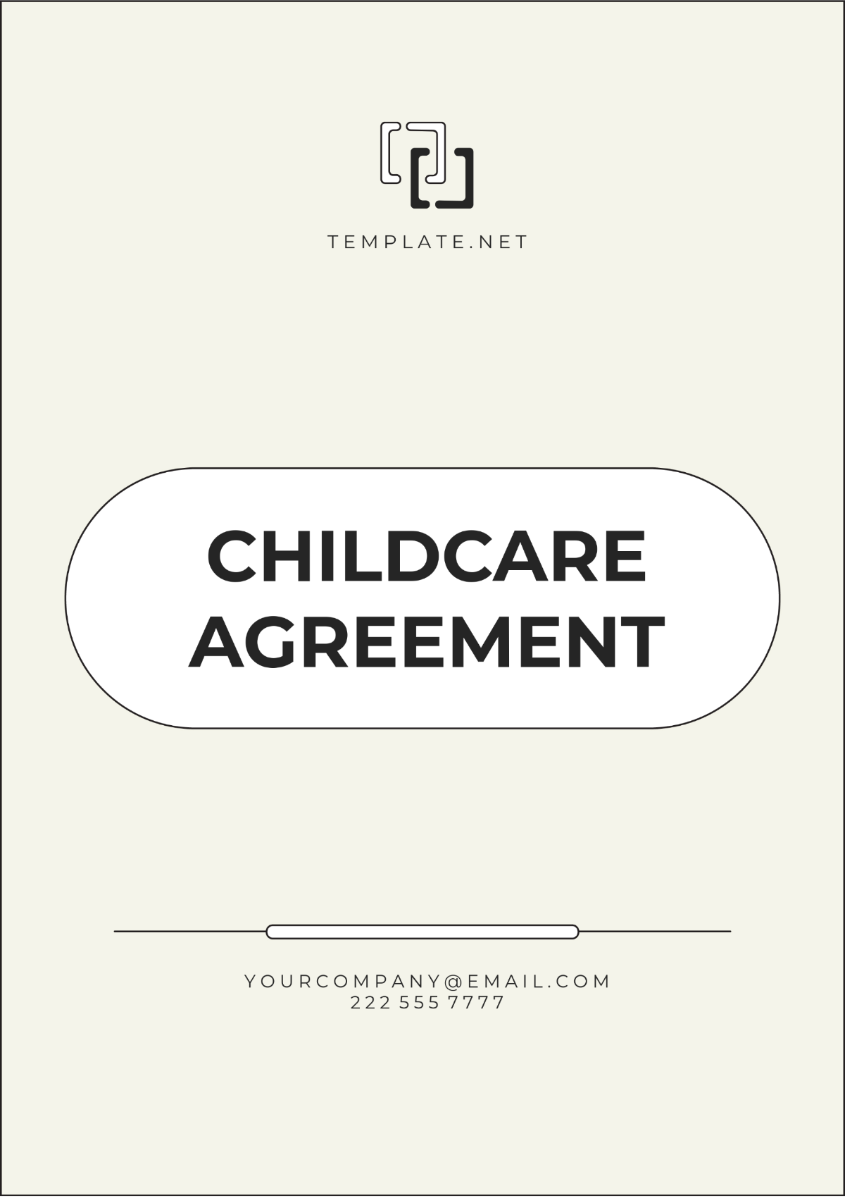 Free Childcare Agreement Template to Edit Online Free Childcare Agreement Template to Edit Online